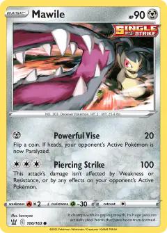 Mawile Common card from Battle Styles