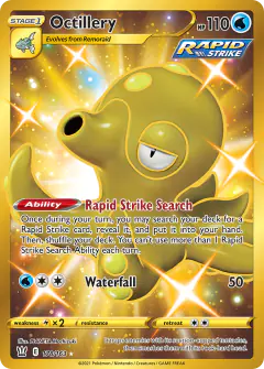 Octillery Rare Secret card from Battle Styles
