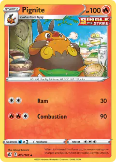 Pignite Uncommon card from Battle Styles
