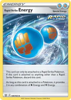 Rapid Strike Energy Uncommon card from Battle Styles