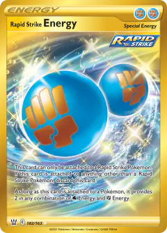 Rapid Strike Energy Rare Secret card from Battle Styles