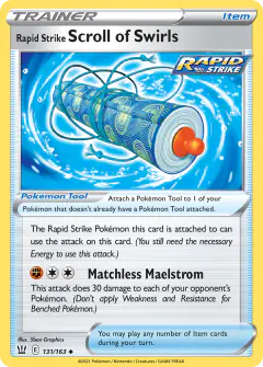 Rapid Strike Scroll of Swirls Uncommon card from Battle Styles
