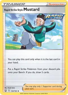Rapid Strike Style Mustard Uncommon card from Battle Styles