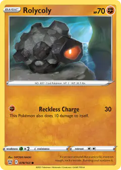 Rolycoly Common card from Battle Styles
