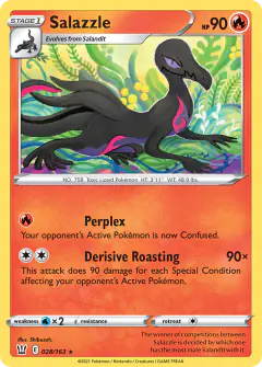 Salazzle Rare card from Battle Styles