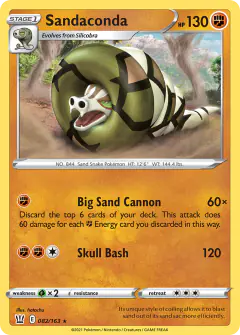 Sandaconda Rare Holo card from Battle Styles