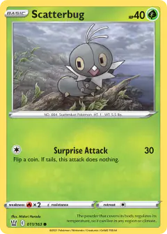 Scatterbug Common card from Battle Styles