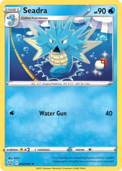 Seadra Uncommon card from Battle Styles