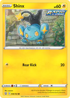 Shinx Common card from Battle Styles