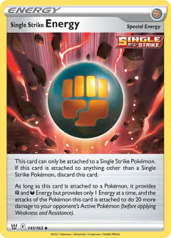 Single Strike Energy Uncommon card from Battle Styles