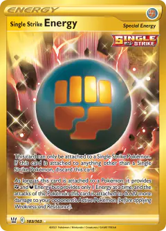 Single Strike Energy Rare Secret card from Battle Styles