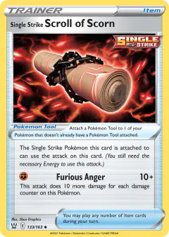Single Strike Scroll of Scorn Uncommon card from Battle Styles