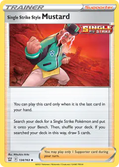 Single Strike Style Mustard Uncommon card from Battle Styles