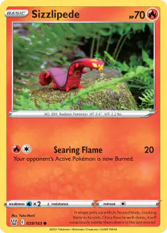 Sizzlipede Common card from Battle Styles
