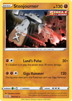 Stonjourner Rare card from Battle Styles