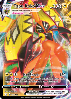 Tapu Koko VMAX Rare Holo VMAX card from Battle Styles