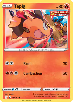 Tepig Common card from Battle Styles