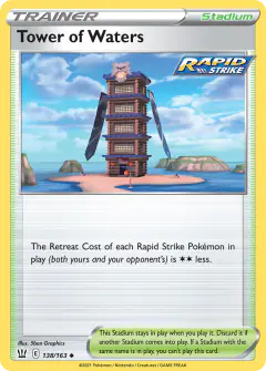 Tower of Waters Uncommon card from Battle Styles