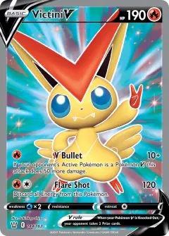 Victini V Rare Ultra card from Battle Styles