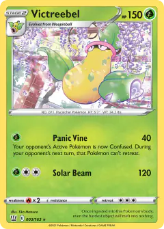 Victreebel Rare card from Battle Styles