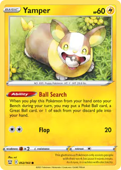 Yamper Common card from Battle Styles