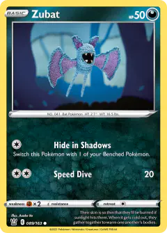 Zubat Common card from Battle Styles