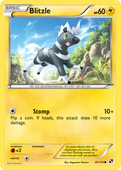 Blitzle Common card from Black & White Base
