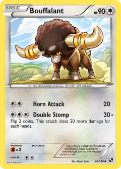 Bouffalant Uncommon card from Black & White Base