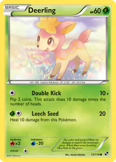 Deerling Common card from Black & White Base