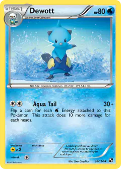 Dewott Uncommon card from Black & White Base