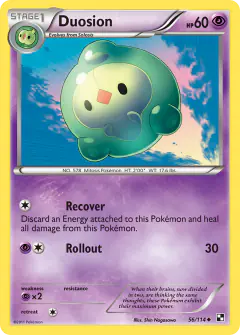 Duosion Uncommon card from Black & White Base