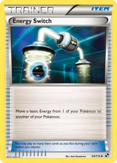 Energy Switch Uncommon card from Black & White Base