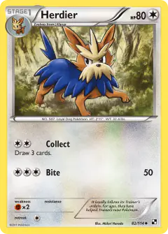 Herdier Uncommon card from Black & White Base