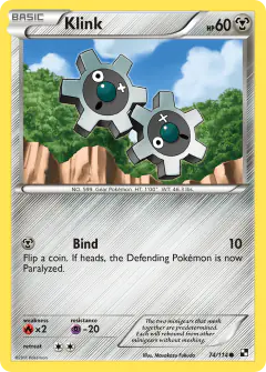 Klink Common card from Black & White Base