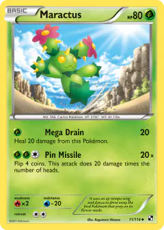 Maractus Uncommon card from Black & White Base