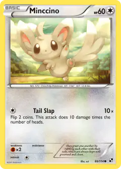 Minccino Common card from Black & White Base