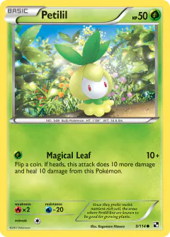 Petilil Common card from Black & White Base