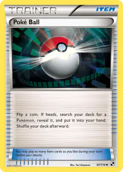 Poké Ball Uncommon card from Black & White Base