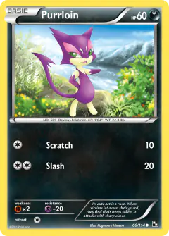 Purrloin Common card from Black & White Base