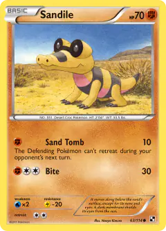 Sandile Common card from Black & White Base