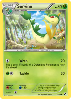 Servine Uncommon card from Black & White Base