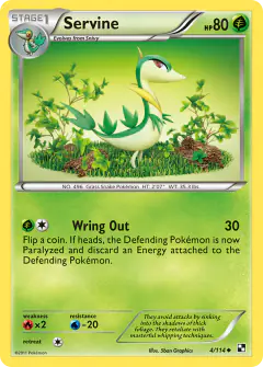 Servine Uncommon card from Black & White Base