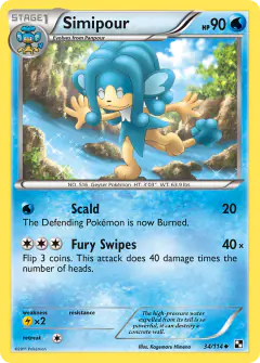 Simipour Uncommon card from Black & White Base