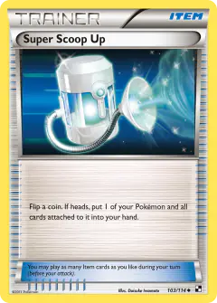 Super Scoop Up Uncommon card from Black & White Base