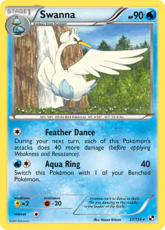 Swanna Rare card from Black & White Base