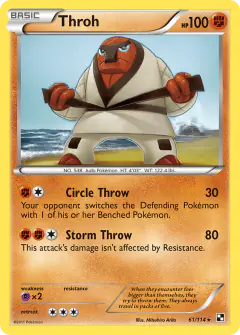 Throh Rare card from Black & White Base