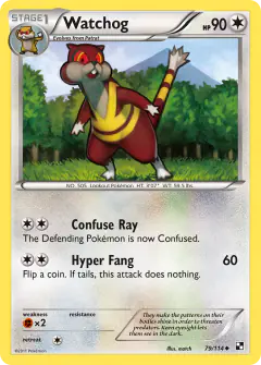 Watchog Uncommon card from Black & White Base