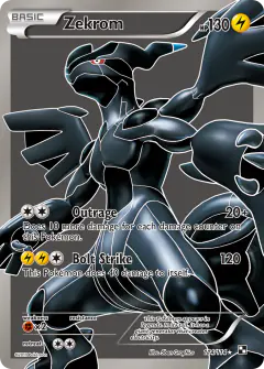 Zekrom Rare Ultra card from Black & White Base