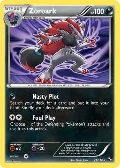 Zoroark Rare Holo card from Black & White Base
