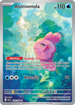 Alomomola Illustration Rare card from Black Bolt